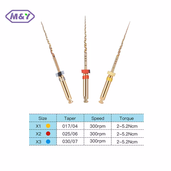 El material médico dental de Niti Endodontic 06 limas cónicas Belident HS archiva 25# con CE