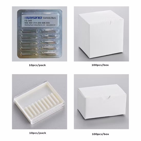 Venta caliente de productos de perforación dental Bola redonda de alta velocidad Taladro de carburo de tungsteno intraoral FG4 para uso del dentista ISO 001/014